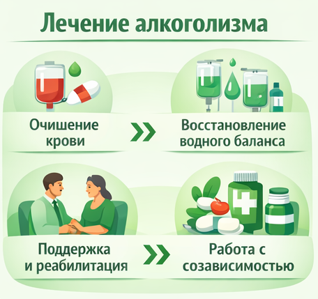 лечение алкоголизма в Кызыле этапы